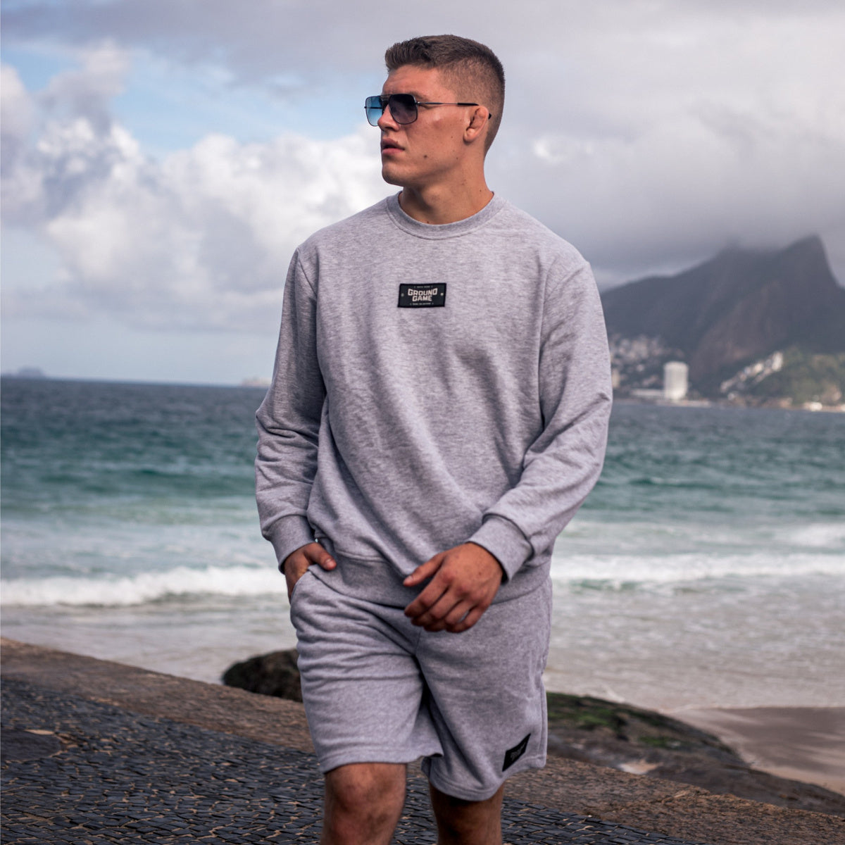 Crewneck Sweatshirt Essential (Grey Melange)