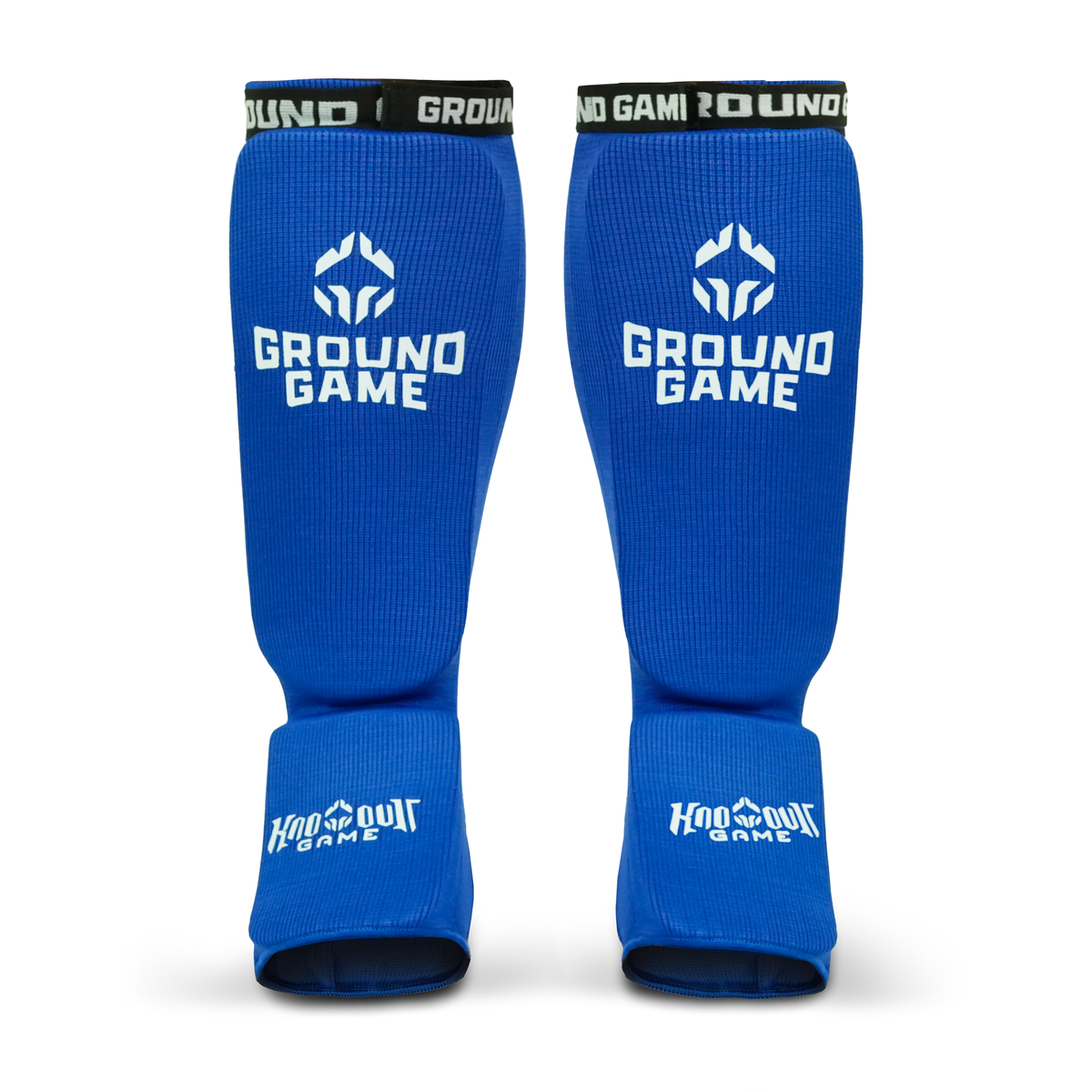 Elastic Shin Guards Classic (Blue)