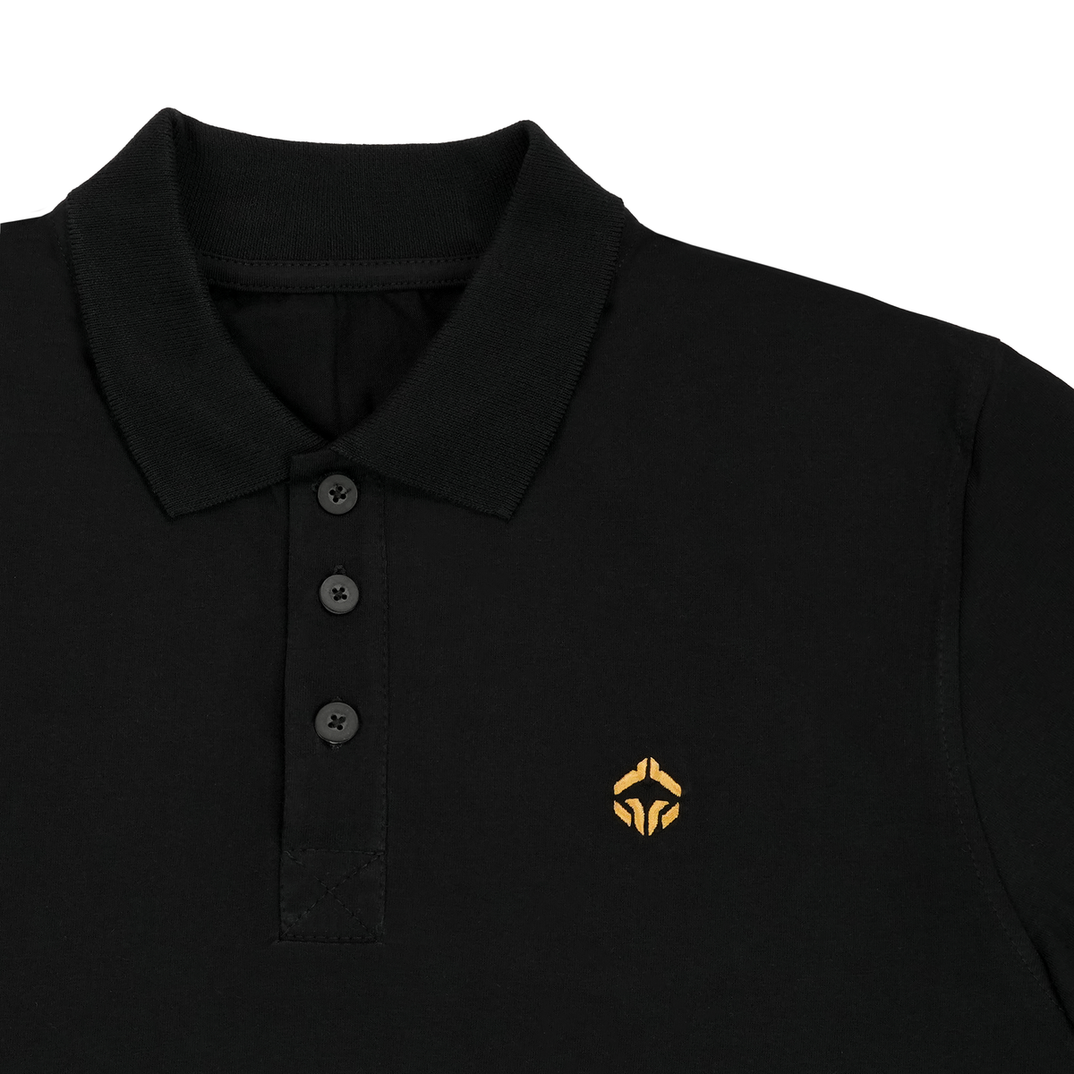 Koszulka polo Minimal (Czarna ze złotym logo)