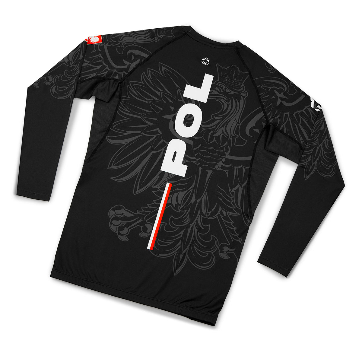 Rashguard Polska 3.0 długi rękaw (Czarny)