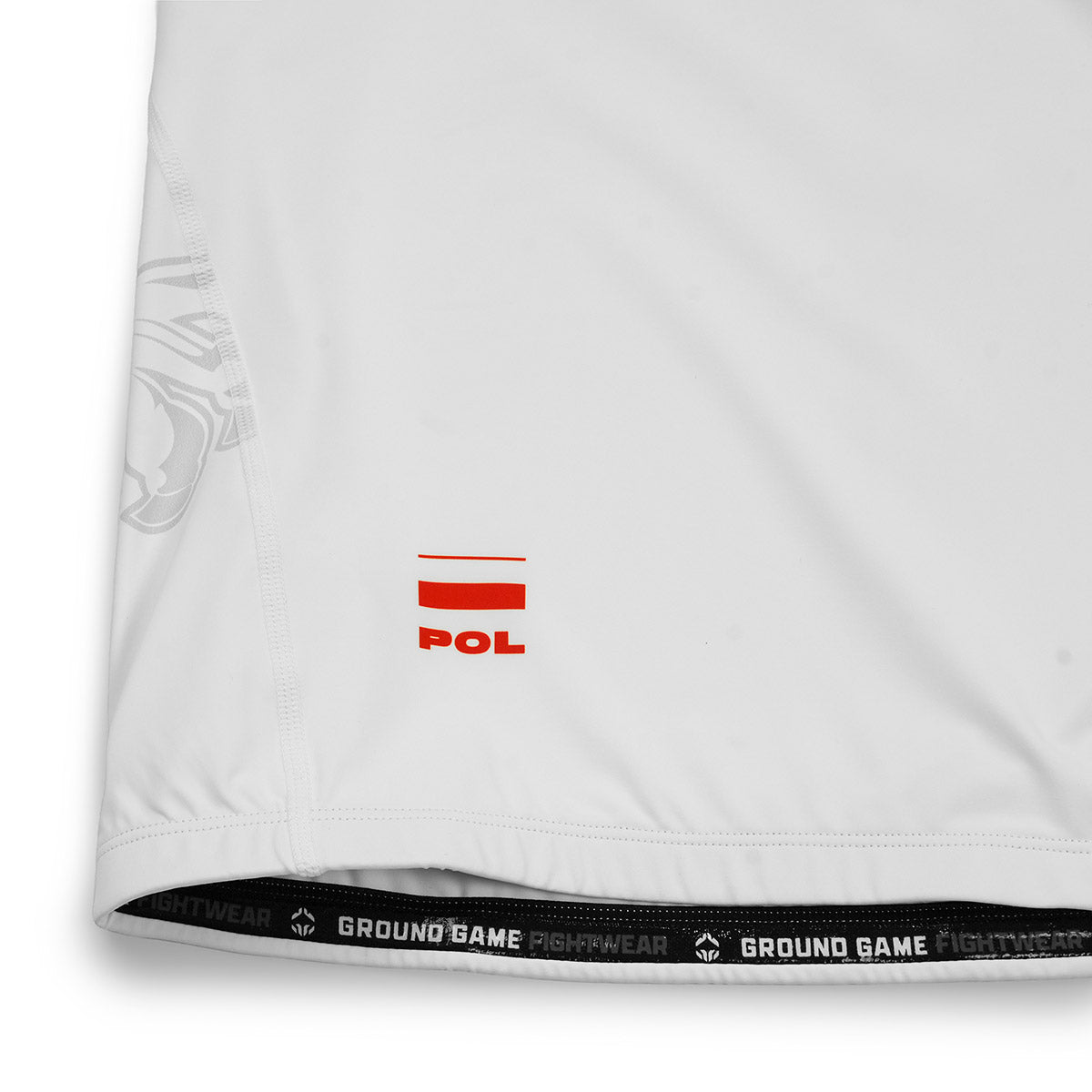 Rashguard Polska 3.0 s krátkym rukávom (biely)