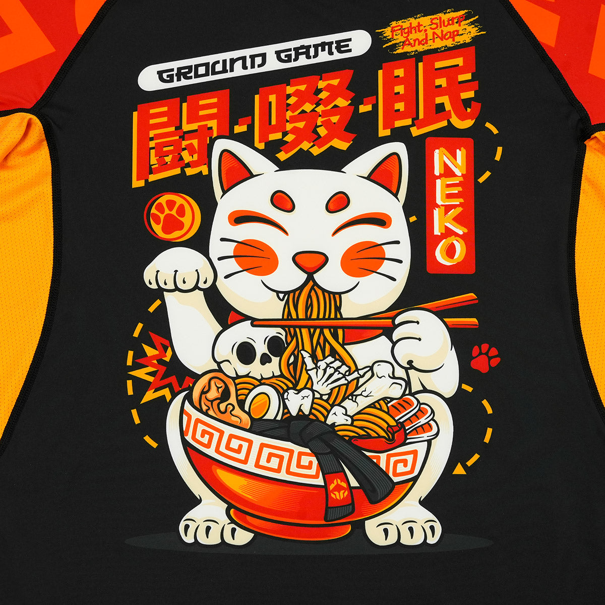 Rashguard Ramen Cat short sleeve