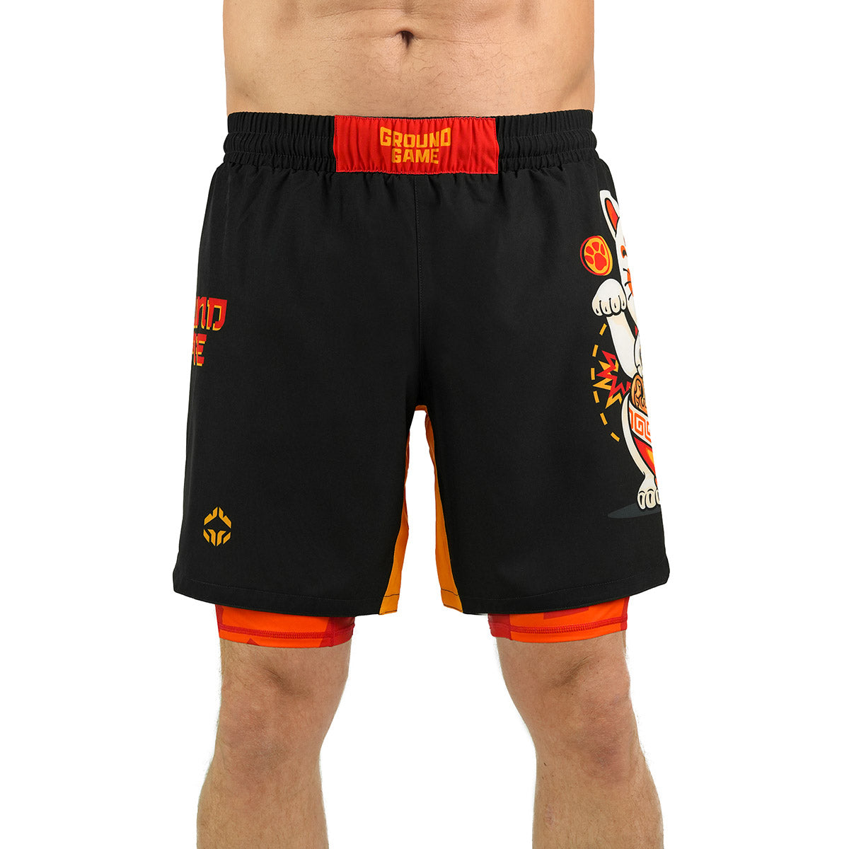 2-in-1 Training Shorts Ramen Cat