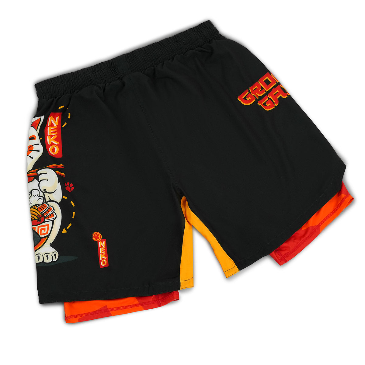2-in-1 Training Shorts Ramen Cat