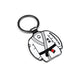 Enamelled Keyring Kimono BJJ