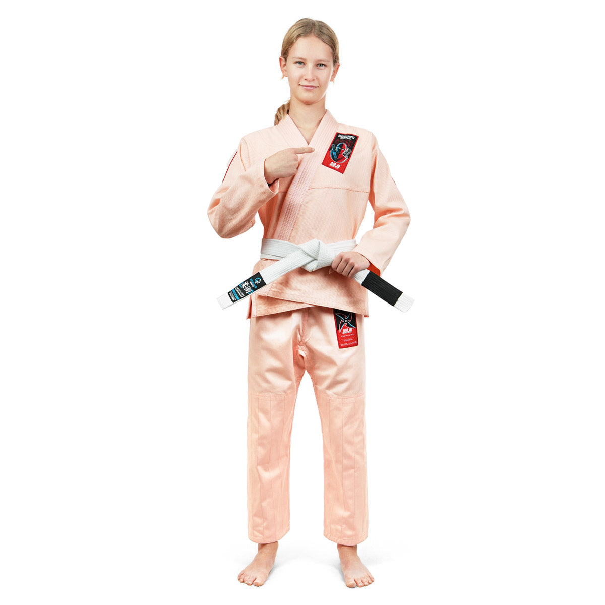 Kids' BJJ GI Ninja (Peach) + FREE Belt
