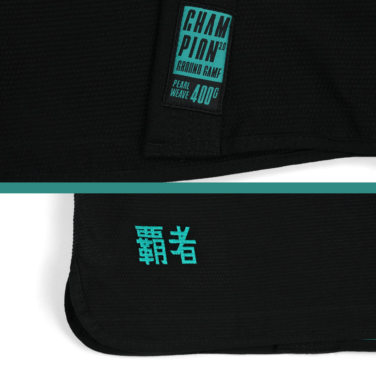 Kimono/gi damskie do BJJ Champion 3.0 Mint (Czarne) + pas GRATIS