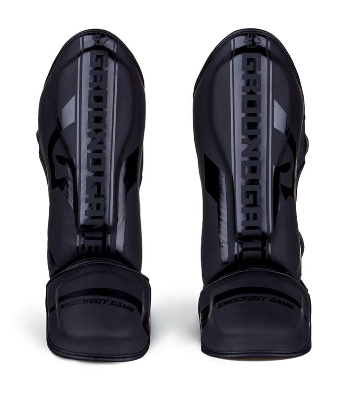 Shin Guards Stripe Black