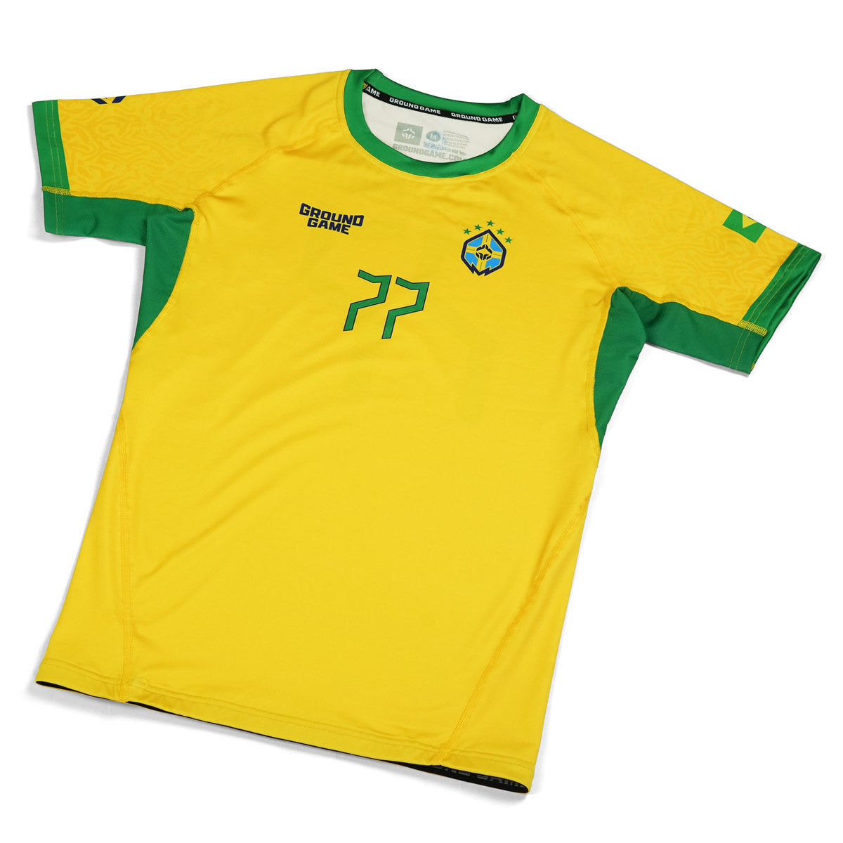 Rashguard Brazil Football krótki rękaw