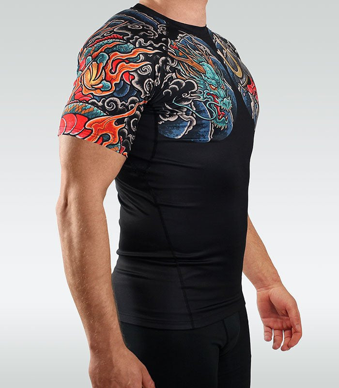 Rashguard Bushido 3.0 krótki rękaw (Czarny)