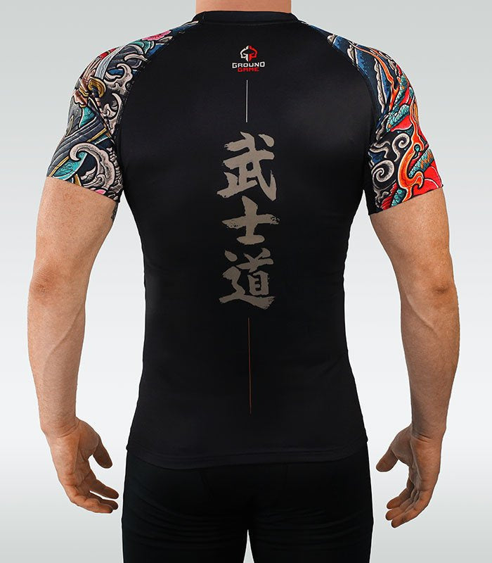 Rashguard Bushido 3.0 short sleeve (Black)
