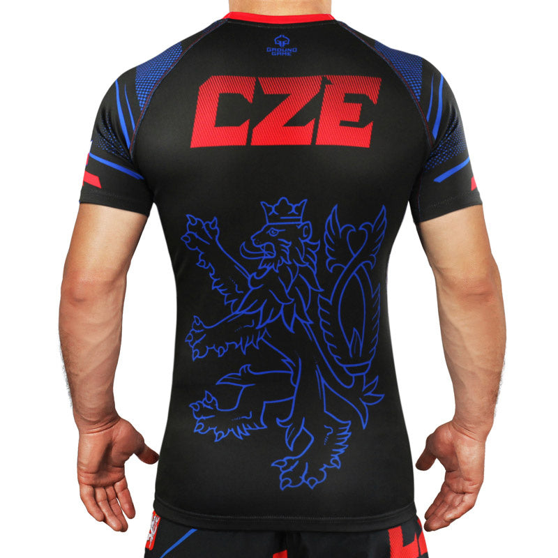 Rashguard Czechy krótki rękaw (Czarny)