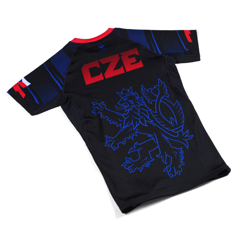 Rashguard Czechy krótki rękaw (Czarny)