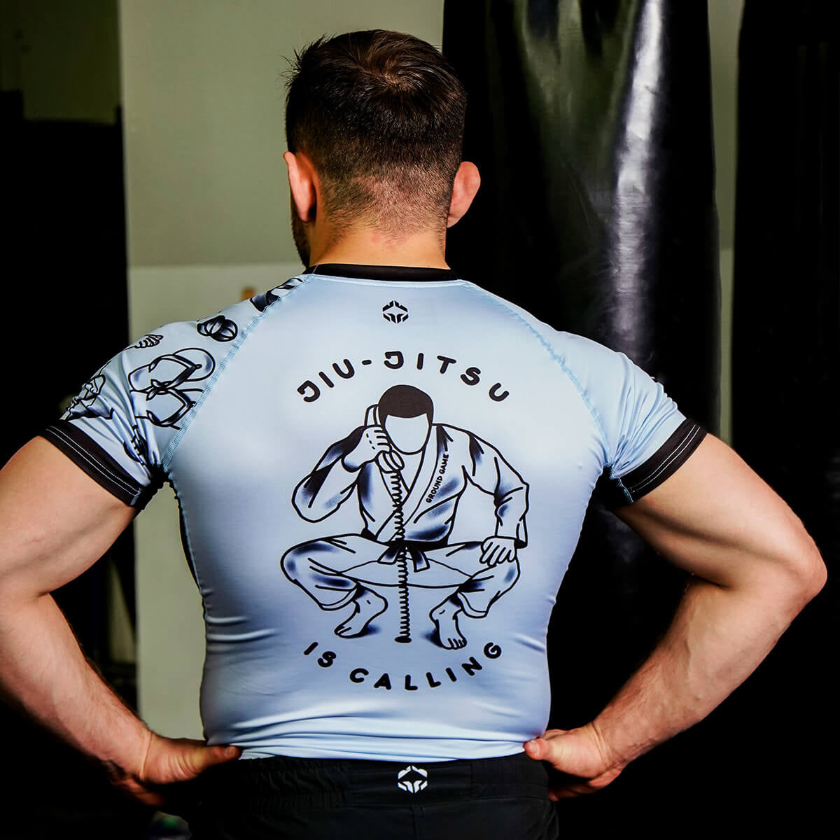 Rashguard Jiu-Jitsu is Calling x Noize short sleeve
