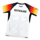 Rashguard Germany short sleeve (White)