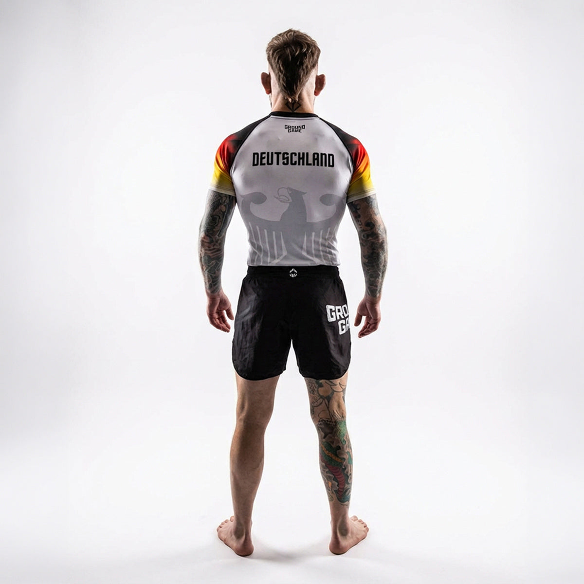 Rashguard Niemcy krótki rękaw (Biały)