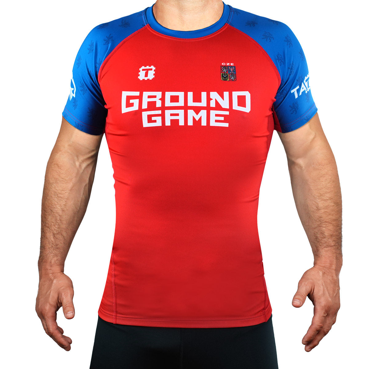Rashguard Tatamy Czech Republic short sleeve (Red)