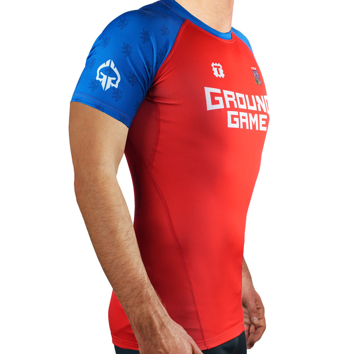 Rashguard Tatamy Czech Republic short sleeve (Red)