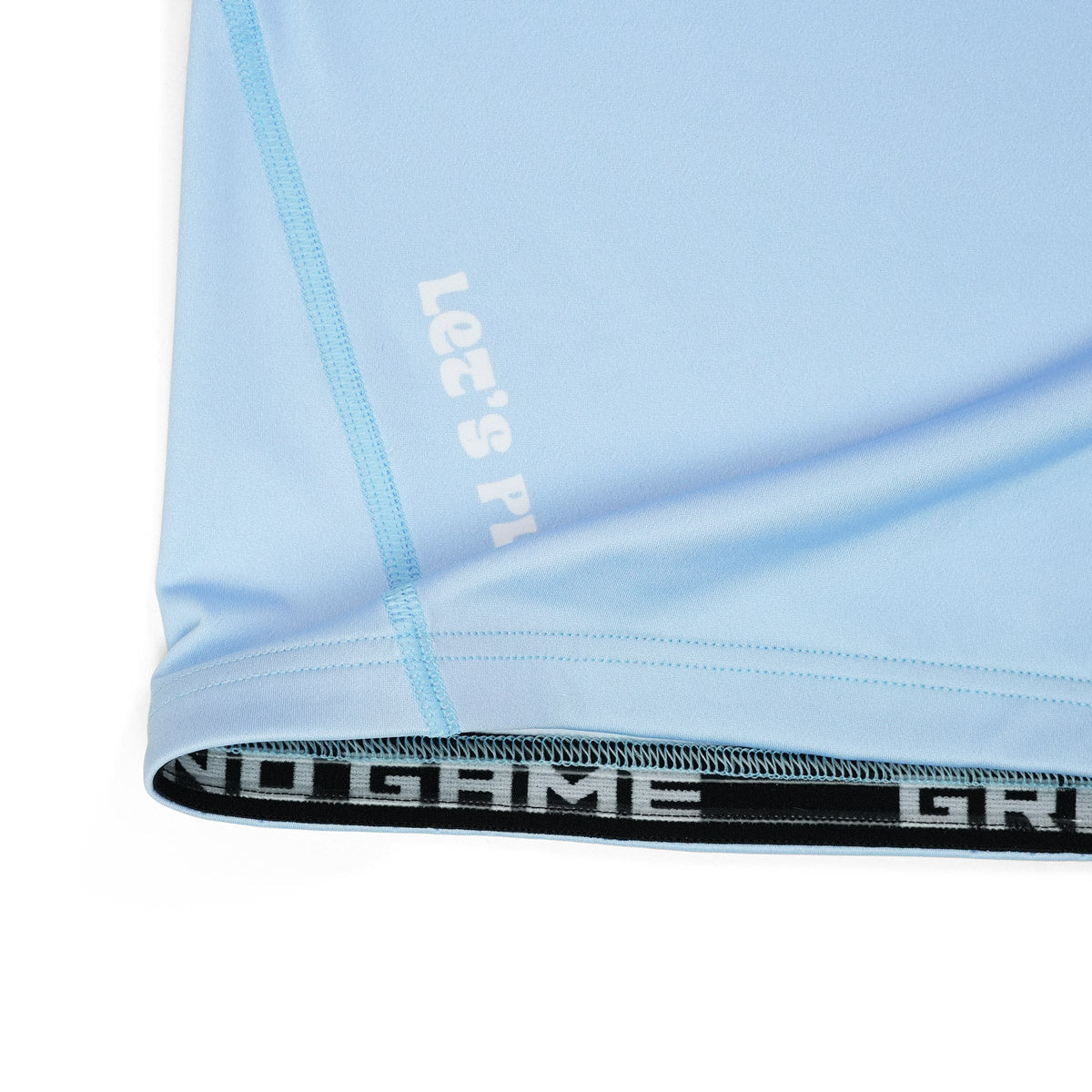 Rashguard damski Athletic Light Blue krótki rękaw