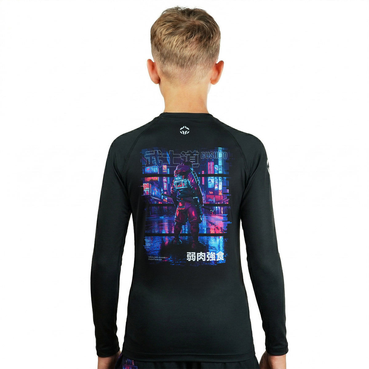 Kids' Rashguard Cyber Samurai long sleeve