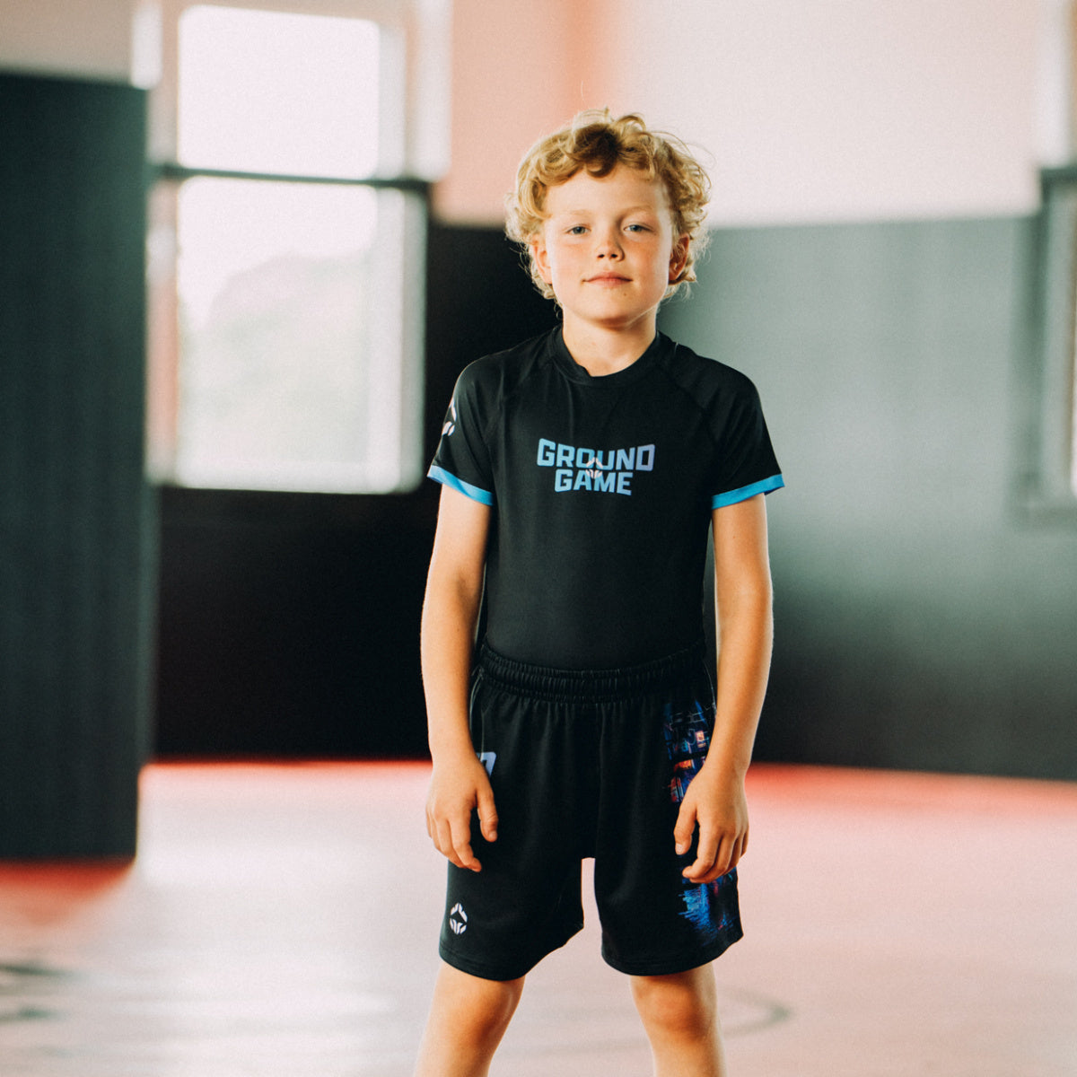 Kids' Rashguard Cyber Samurai short sleeve