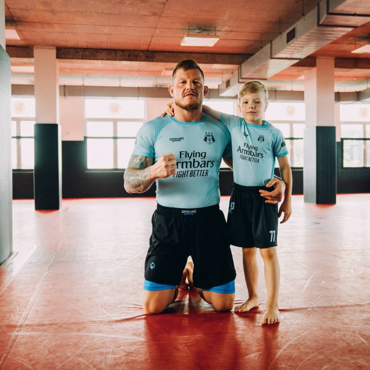 Kids' Rashguard FC Armbar short sleeve (Mint)