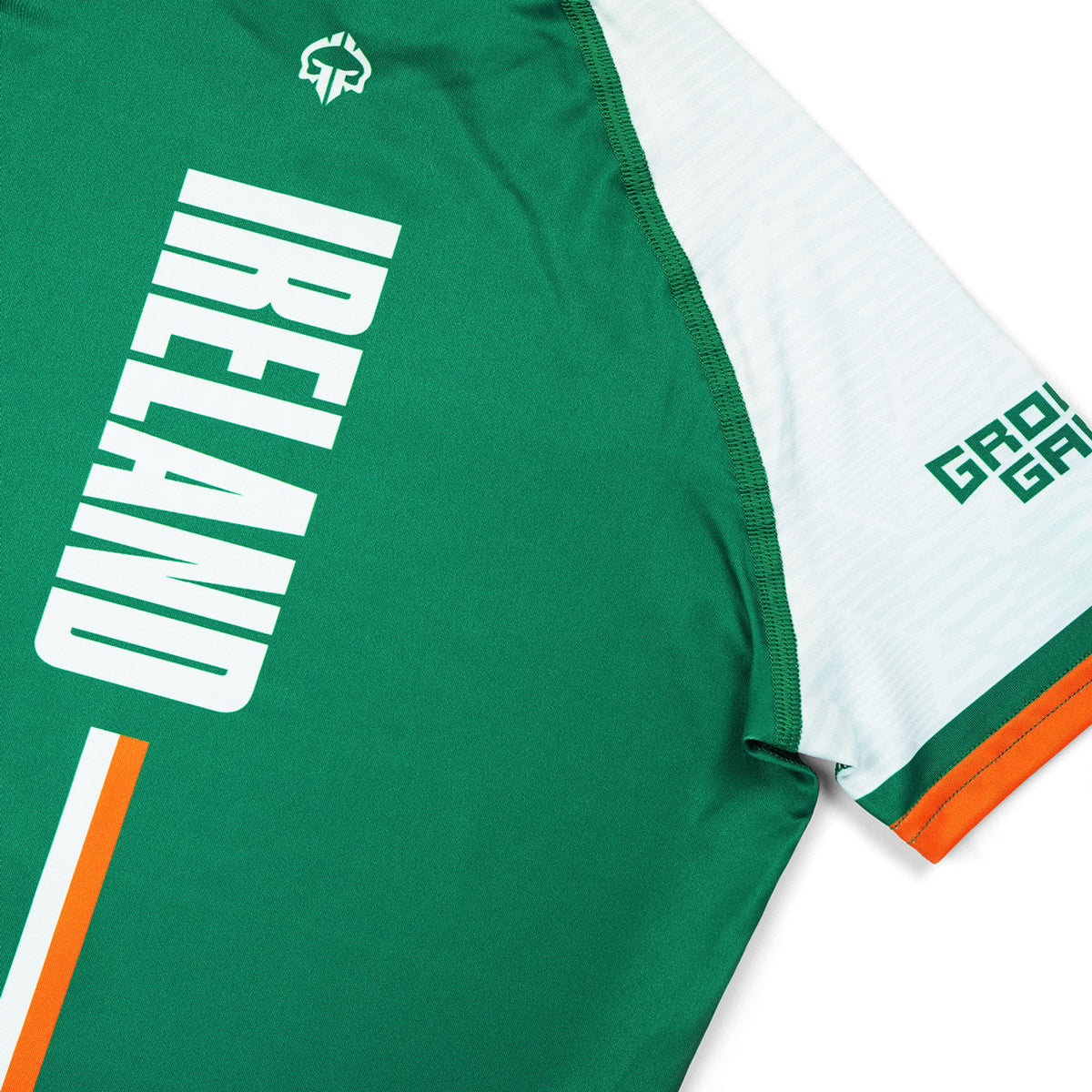 Rashguard dziecięcy Irlandia krótki rękaw (Zielony)