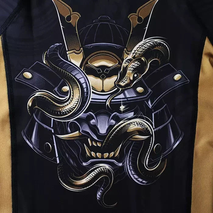 Rashguard dziecięcy Oni Samurai krótki rękaw