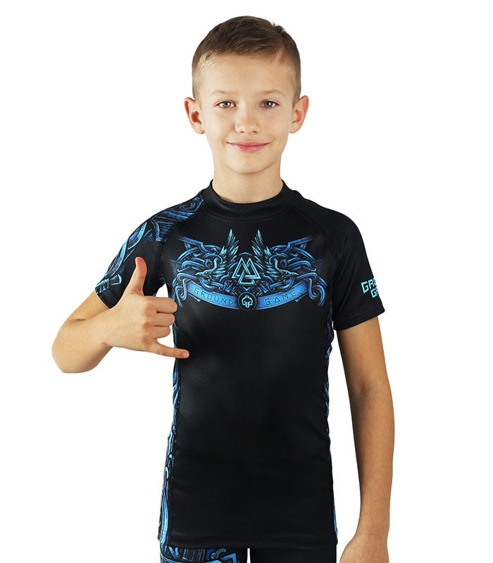 Rashguard dziecięcy Viking Kids krótki rękaw