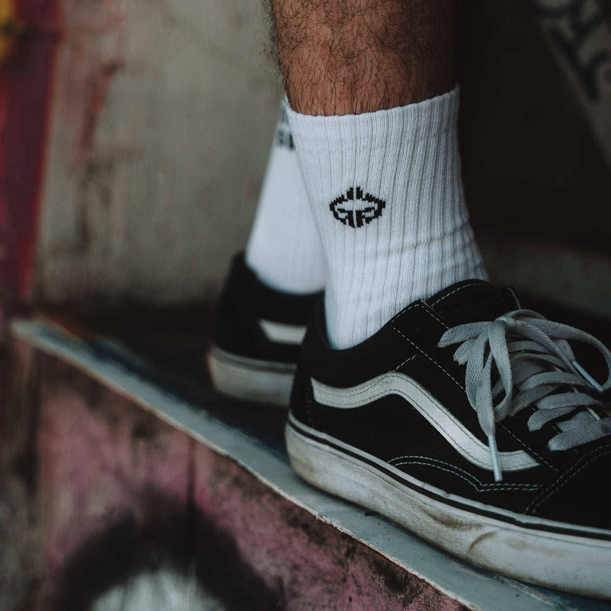 Socks Roll Hard Society (White)