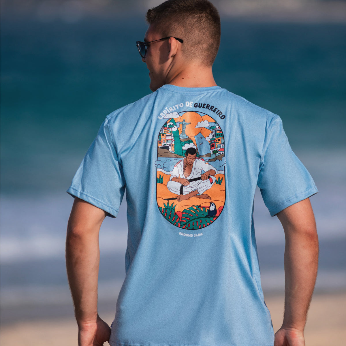 T-shirt Favela Oversize (Blue)