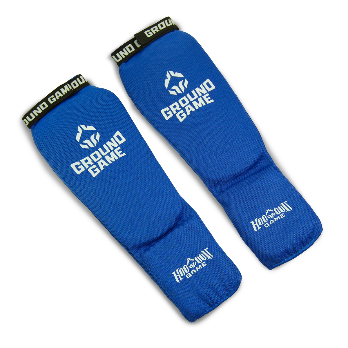 Elastic Shin Guards Classic (Blue)