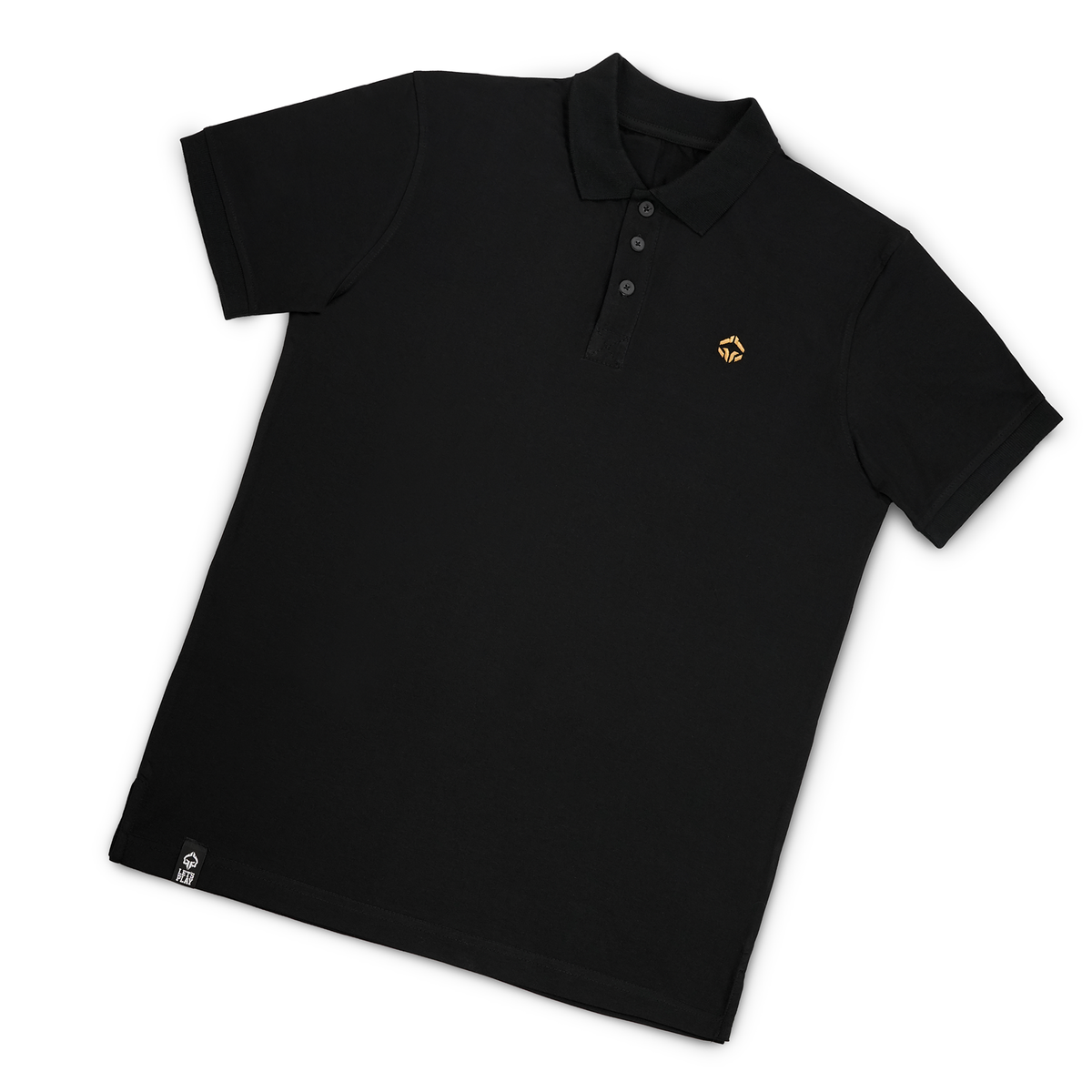 Koszulka polo Minimal (Czarna ze złotym logo)