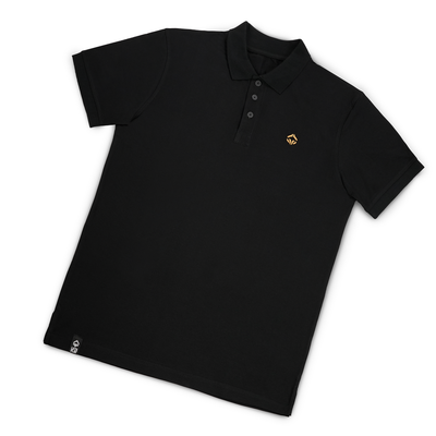 Koszulka polo Minimal (Czarna ze złotym logo)