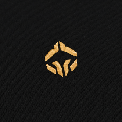 Koszulka polo Minimal (Czarna ze złotym logo)