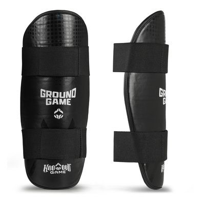 Shin Guards without Foot Protection Cyborg (Black)