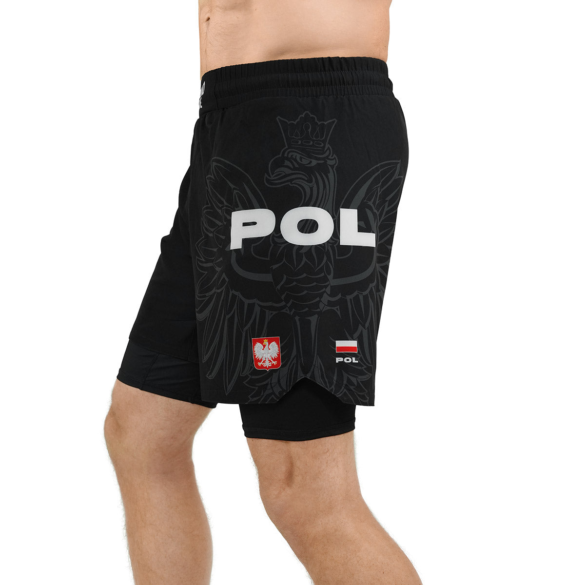 2-in-1 Training Shorts Poland 3.0 (Black)