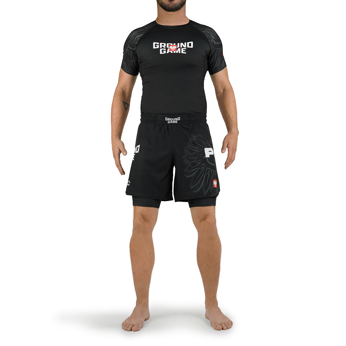 2-in-1 Training Shorts Poland 3.0 (Black)