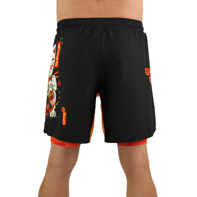 2-in-1 Training Shorts Ramen Cat