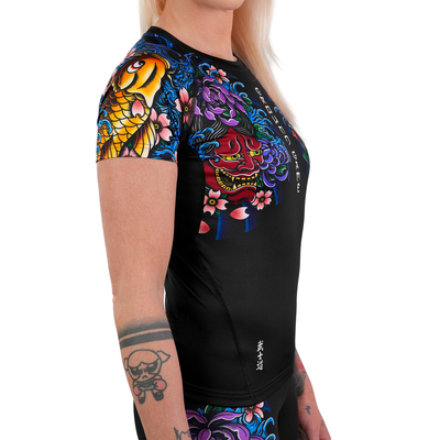 Rashguard damski Bushido 4.0 krótki rękaw