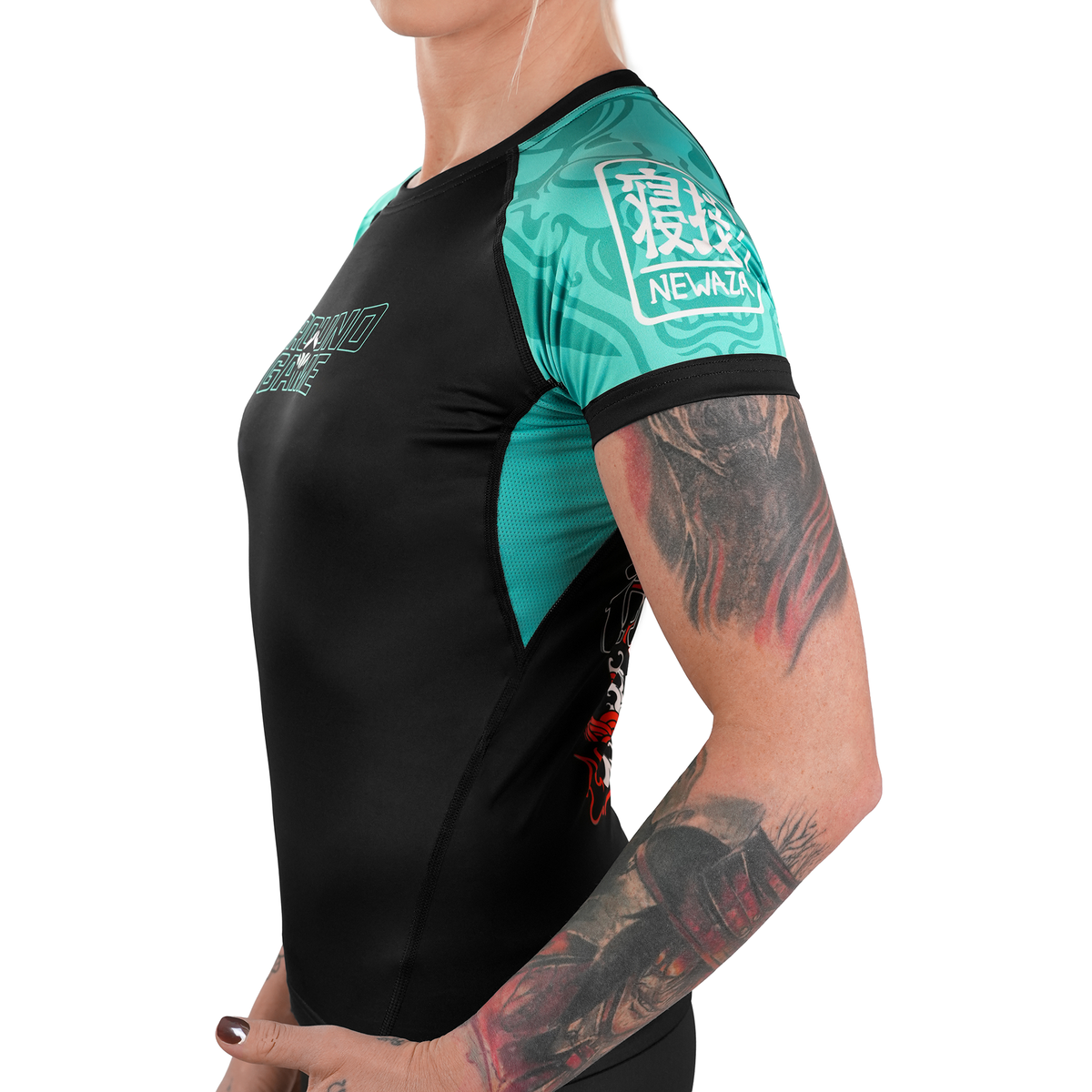 Rashguard damski Fukutsu krótki rękaw