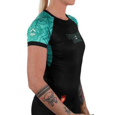Rashguard damski Fukutsu krótki rękaw