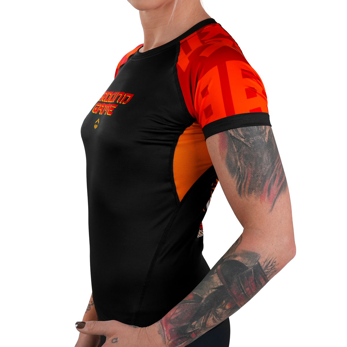 Rashguard damski Ramen Cat krótki rękaw