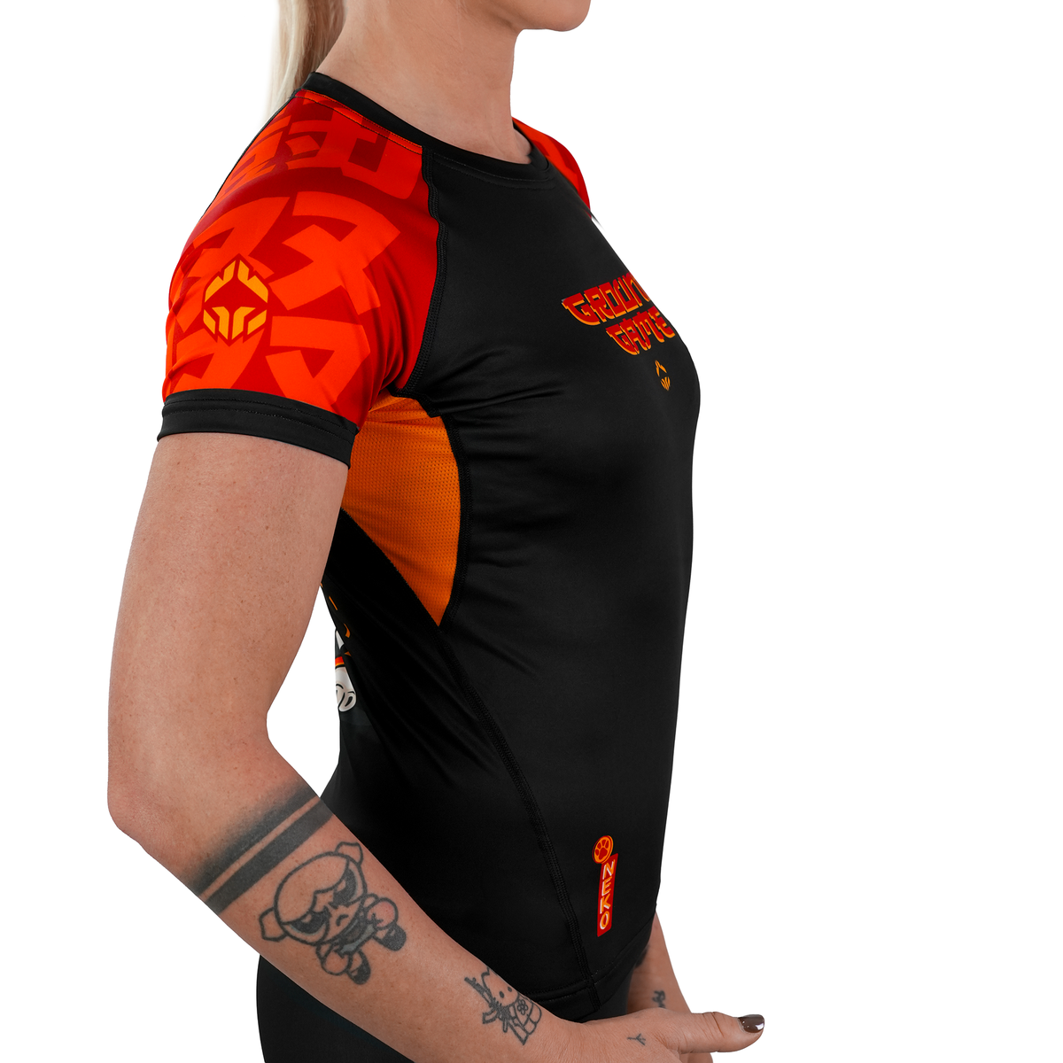Rashguard damski Ramen Cat krótki rękaw
