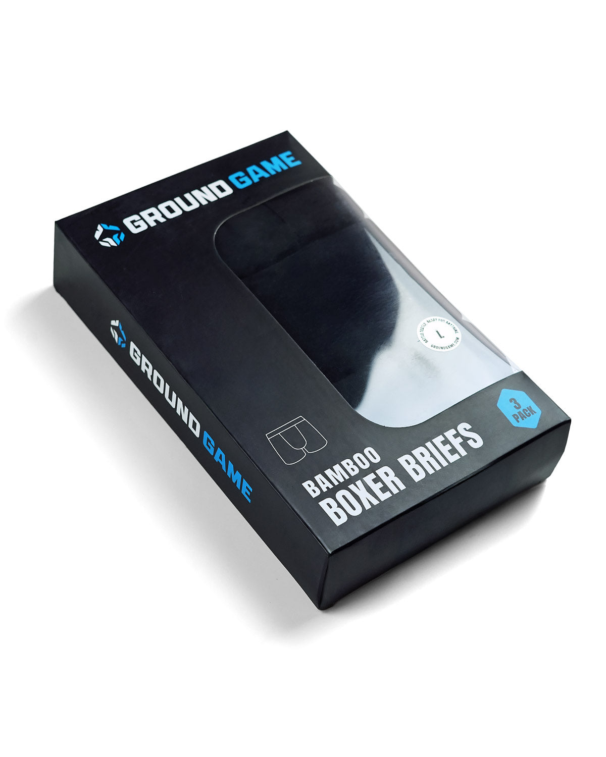 Bamboo boxer shorts Shadow (Black) 3-pack