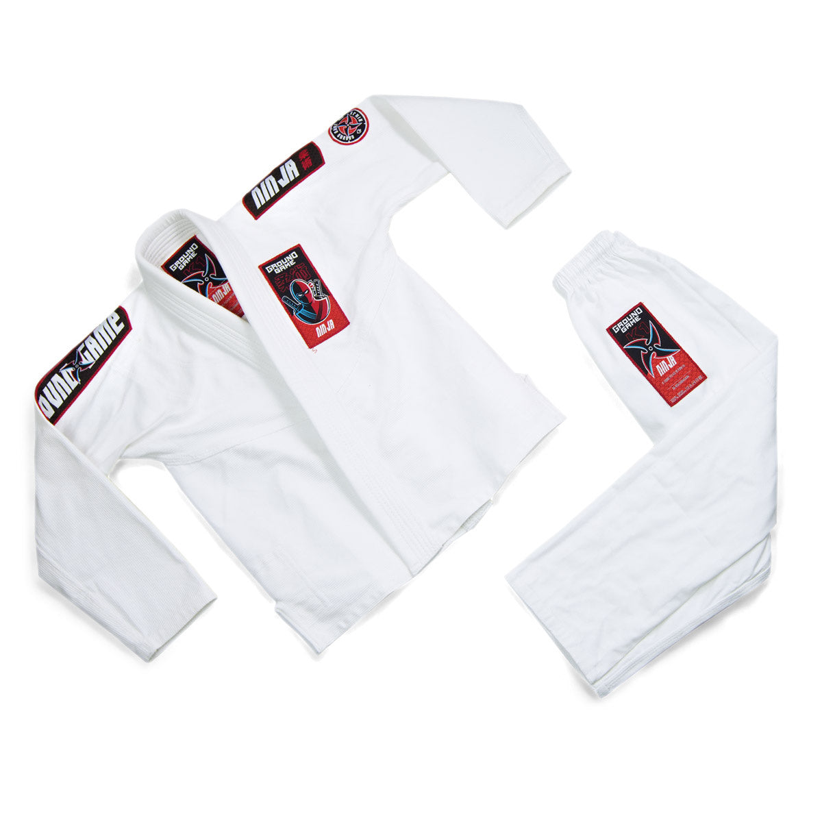 Kids' BJJ GI Ninja (White) + FREE Belt