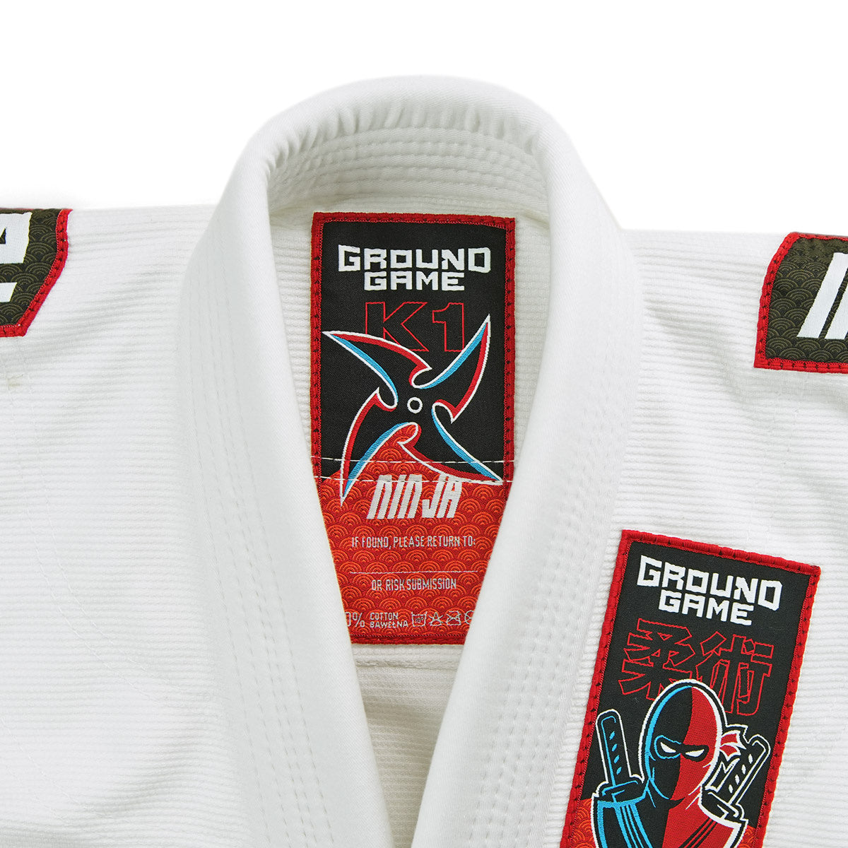 Kids' BJJ GI Ninja (White) + FREE Belt