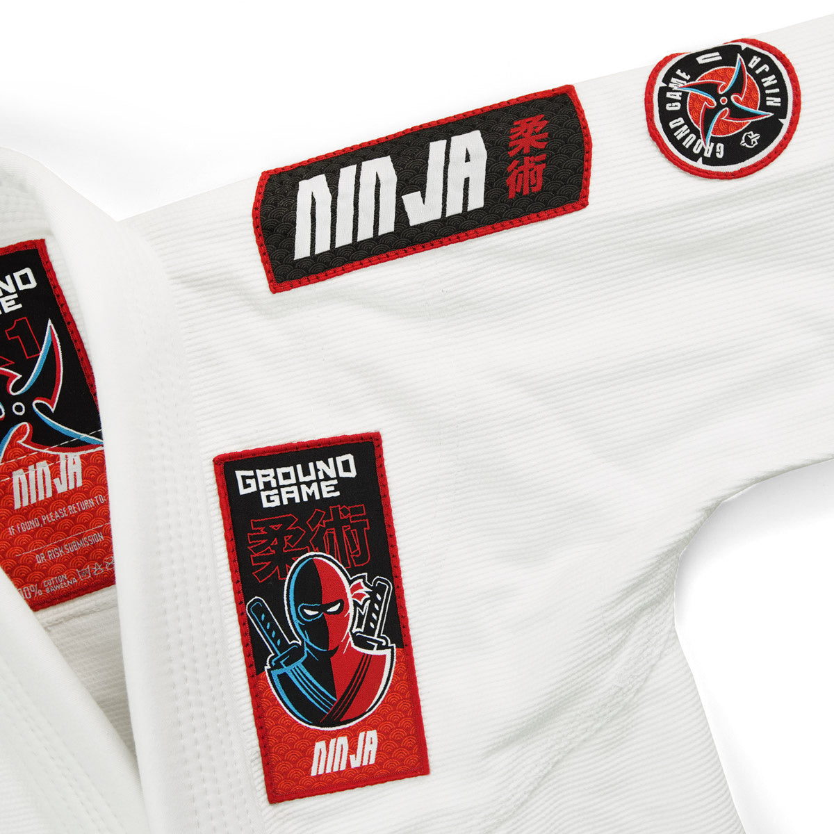 Kids' BJJ GI Ninja (White) + FREE Belt