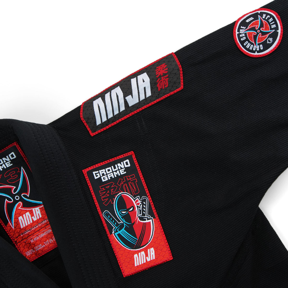 GI do BJJ dla dzieci Ninja (Czarne) + pas GRATIS