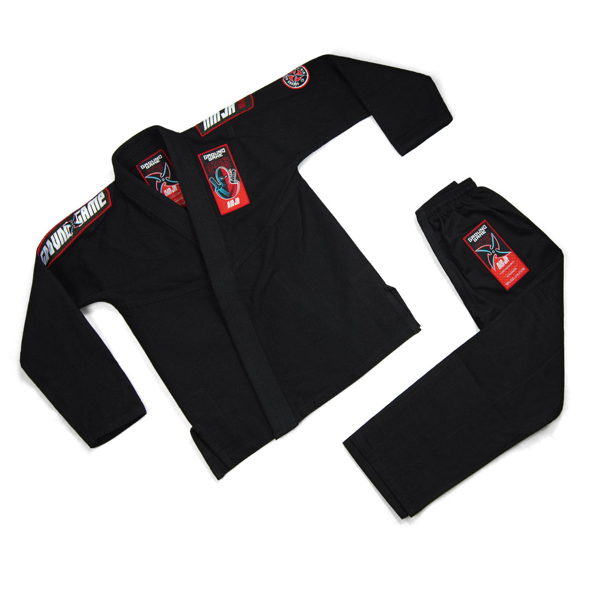 GI do BJJ dla dzieci Ninja (Czarne) + pas GRATIS